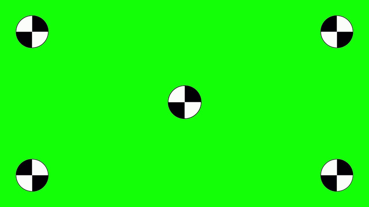 right mark green screen